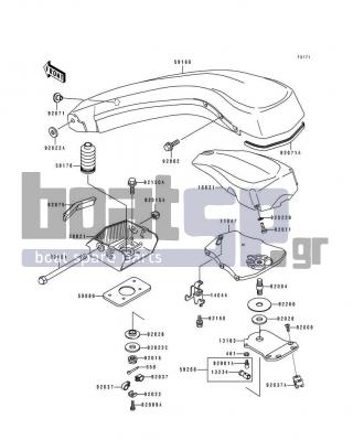 KAWASAKI - 550 SX 1994 - Body Parts - Handle Pole