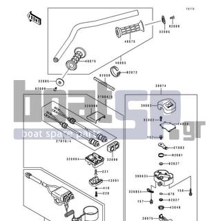 KAWASAKI - 550 SX 1994 - Body Parts - Handlebar