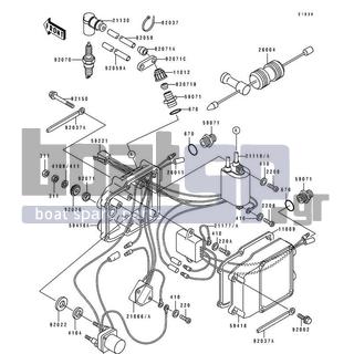 KAWASAKI - 550 SX 1994 - Frame - Ignition System