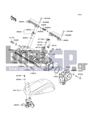 KAWASAKI - ULTRA 300X 2013 - Engine/Transmission - Throttle - 92200-3806 - WASHER