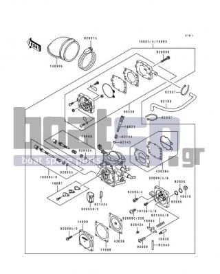 KAWASAKI - 750 SS 1994 - Engine/Transmission - Carburetor - 11009-3730 - GASKET,DIAPHRAGM