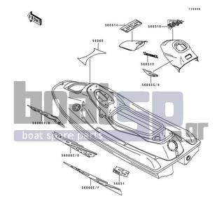 KAWASAKI - 750 SS 1994 - Εξωτερικά Μέρη - Decals(JH750-A3/A4)