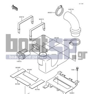 KAWASAKI - 750 SS 1994 - Frame - Intake Silencer - 39162-3709 - SILENCER-INTAKE