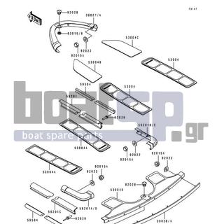 KAWASAKI - 750 SS 1994 - Body Parts - Pads - 39027-3725-RA - BUMPER-FRONT,GRAY