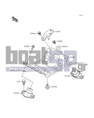 KAWASAKI - 750 SX 1994 - Engine/Transmission - Engine Mount - 155R0820 - BOLT-WSP-SMALL,8X20