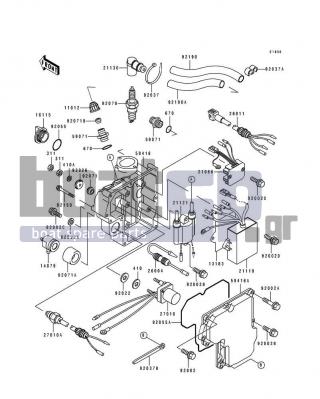 KAWASAKI - 750 SX 1994 - Frame - Ignition System - 92037-3736 - CLAMP,L=100