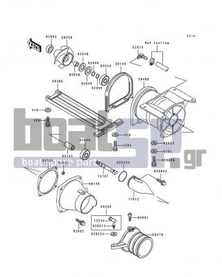 KAWASAKI - 750 SX 1994 - Frame - Jet Pump - 410S0800 - WASHER-PLAIN-SMALL,8MM