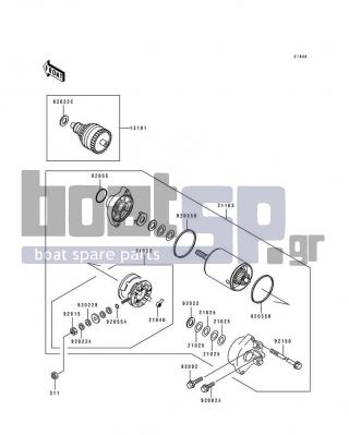 KAWASAKI - 750 SX 1994 - Electrical - Starter Motor - 92055-1276 - RING-O