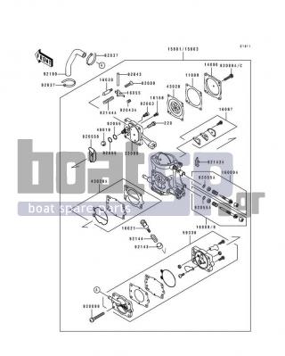 KAWASAKI - SC 1994 - Engine/Transmission - Carburetor - 92009-3782 - SCREW,4X18