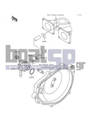 KAWASAKI - SC 1994 - Engine/Transmission - Oil Pump - 92059-3755 - TUBE,3X6X380