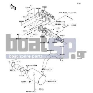 KAWASAKI - STX-15F 2012 - Exhaust - Muffler(s)