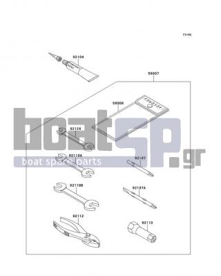 KAWASAKI - X2 1994 -  - Owner's Tools - 92104-002 - GASKET-LIQUID,TUBE,100G,SILVER