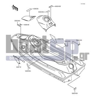 KAWASAKI - XIR 1994 - Frame - Labels