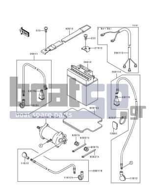 KAWASAKI - SUPER SPORT XI 1993 - Electrical - Electrical Equipment - 27012-3751 - HOOK