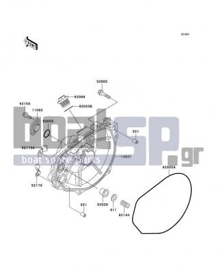 KAWASAKI - 800 SX-R 2011 - Engine/Transmission - Engine Cover(s)