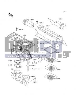 KAWASAKI - 800 SX-R 2011 - Κινητήρας/Κιβώτιο Ταχυτήτων - Flame Arrester