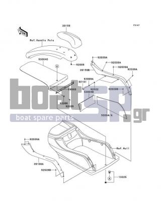 KAWASAKI - 800 SX-R 2011 - Body Parts - Pads - 92200-3790 - WASHER