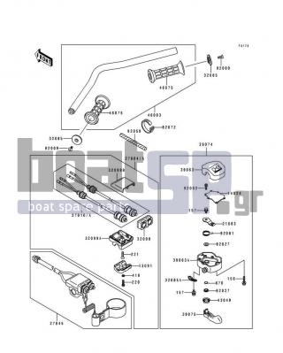 KAWASAKI - 550 SX 1992 - Body Parts - Handlebar