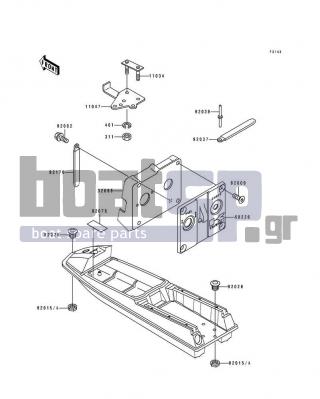 KAWASAKI - 550 SX 1992 - Frame - Hull Fittings