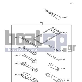 KAWASAKI - 550 SX 1992 -  - Owner's Tools - 92110-1113 - TOOL-WRENCH,BOX,21MM