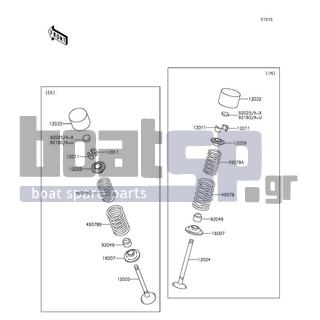 KAWASAKI - JET SKIΒ® ULTRAΒ® 310R 2016 - Engine/Transmission - Valve(s)