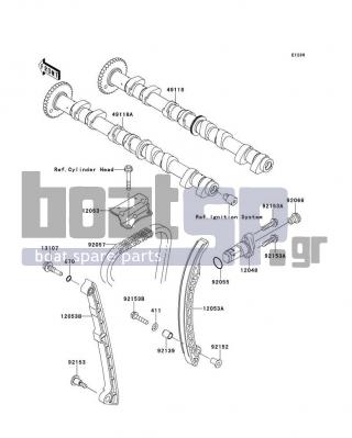 KAWASAKI - ULTRA 300LX 2011 - Κινητήρας/Κιβώτιο Ταχυτήτων - Camshaft(s)/Tensioner - 92139-0716 - BUSHING,9X11X13.9