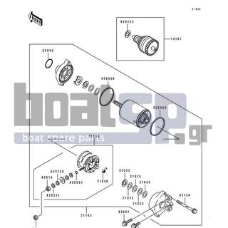 KAWASAKI - SC 1992 - Electrical - Starter Motor - 92022-3711 - WASHER,6MM