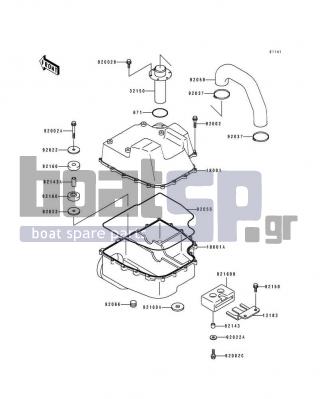 KAWASAKI - SC 1992 - Εξατμίσεις - Water Muffler - 92150-3810 - BOLT,6X12