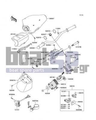 KAWASAKI - ULTRA LX 2011 - Body Parts - Handlebar - 39075-3714 - LEVER-THROTTLE