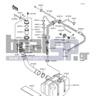 KAWASAKI - 550 SX 1991 - Body Parts - Fuel Tank