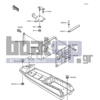 KAWASAKI - 550 SX 1991 - Frame - Hull Fittings