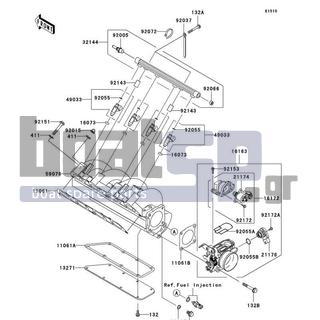 KAWASAKI - ULTRA LX 2011 - Engine/Transmission - Throttle - 21176-3762 - SENSOR,TPS