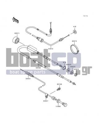 KAWASAKI - JS440 1991 - Frame - Cable