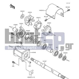 KAWASAKI - JS440 1991 - Engine/Transmission - Drive Shaft