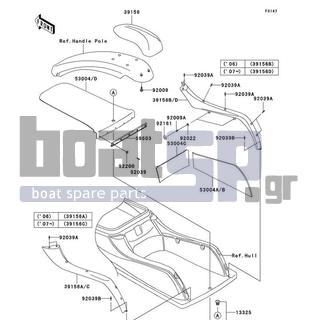 KAWASAKI - 800 SX-R 2010 - Body Parts - Pads