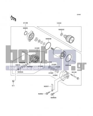 KAWASAKI - X2 1991 - Electrical - Starter Motor