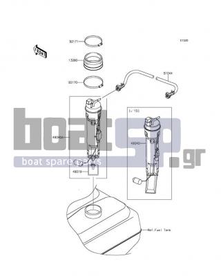 KAWASAKI - JET SKIΒ® ULTRAΒ® 310X 2016 - Electrical - Fuel Pump - 49019-0022 - FILTER-FUEL