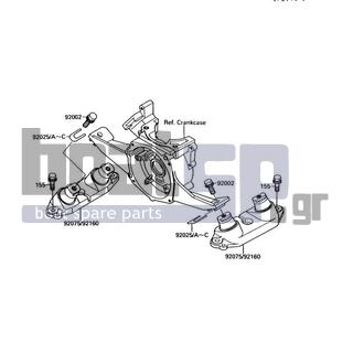 KAWASAKI - 300 SX 1990 - Engine/Transmission - Engine Mount - 92025-3706 - SHIM,T=0.5MM