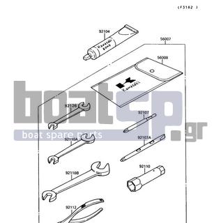 KAWASAKI - 300 SX 1990 -  - Owner's Tools - 56008-1007 - BAG,TOOL