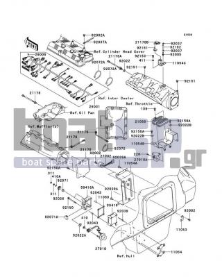 KAWASAKI - ULTRA 260LX 2010 - Κινητήρας/Κιβώτιο Ταχυτήτων - Fuel Injection - 92071-3837 - GROMMET