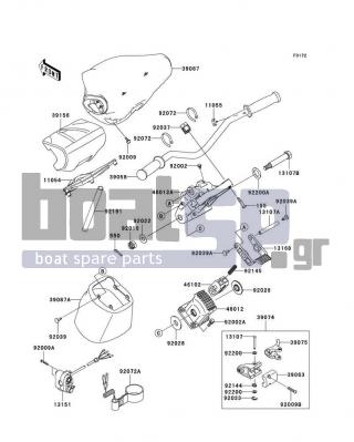 KAWASAKI - ULTRA 260LX 2010 - Body Parts - Handlebar - 46012-3730 - HOLDER-HANDLE,LWR
