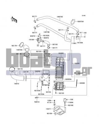 KAWASAKI - ULTRA 260X 2010 - Frame - Inter Cooler