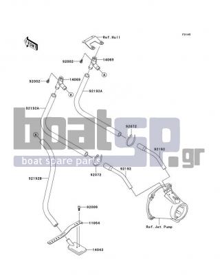 KAWASAKI - ULTRA LX 2010 - Body Parts - Bilge System - 92002-3728 - BOLT,6X16