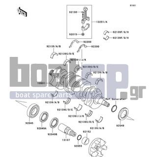 KAWASAKI - ULTRA LX 2010 - Engine/Transmission - Crankshaft