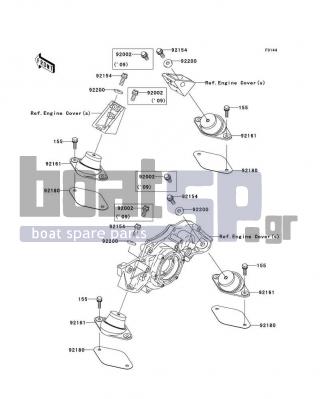 KAWASAKI - ULTRA LX 2010 - Engine/Transmission - Engine Mount