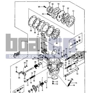 KAWASAKI - JS550 1988 - Engine/Transmission - CARBURETOR - 92043-2121 - PIN,SNAP