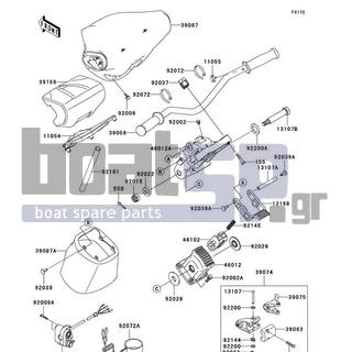 KAWASAKI - ULTRA LX 2010 - Body Parts - Handlebar - 13151-3722 - SWITCH-COMP,STOP&START
