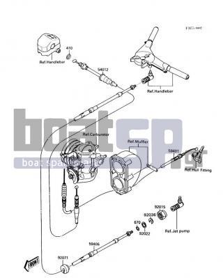 KAWASAKI - 300 SX 1987 - Frame - Cables(JS300-A1) - 92015-526 - NUT,20MM