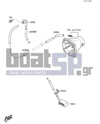 KAWASAKI - 650 SX 1987 - Body Parts - BILGE