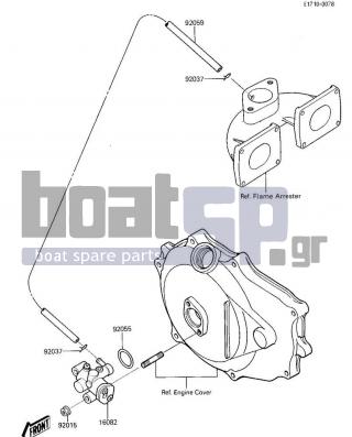 KAWASAKI - 650 SX 1987 - Engine/Transmission - OIL PUMP